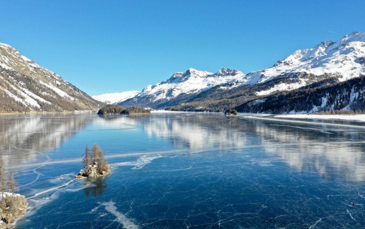 Silsersee Schwarzeis