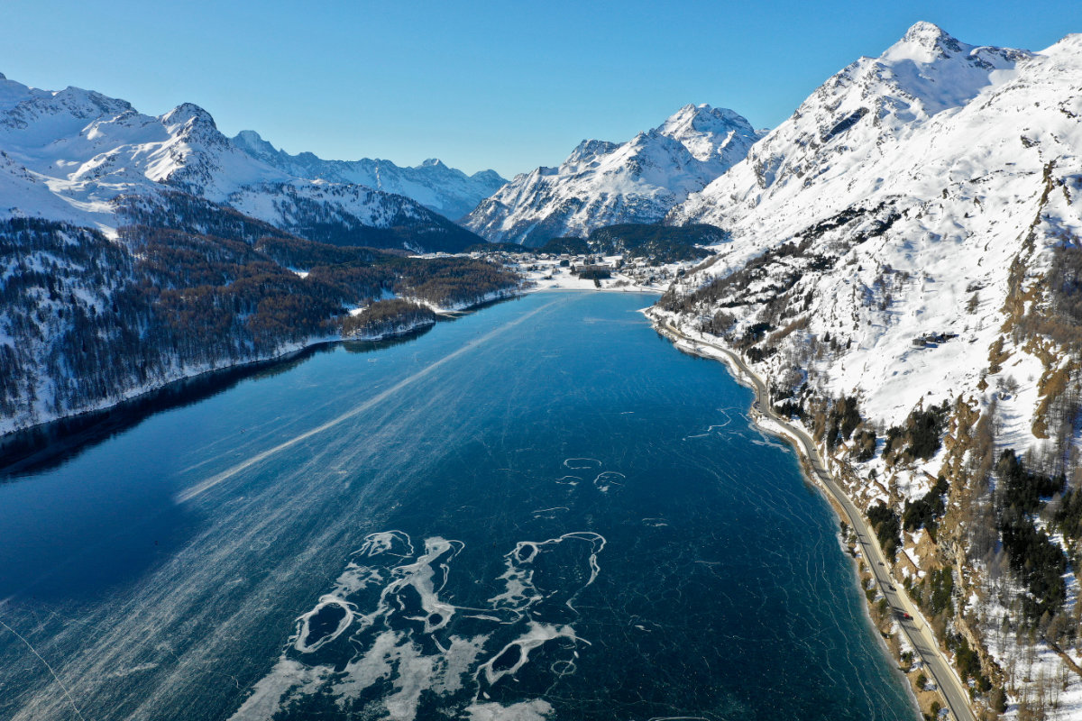 Silsersee Schwarzeis